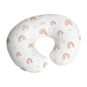 Sweet Jojo Designs Girl Support Nursing Pillow Cover (Pillow Not Included) Boho Rainbow Pink Taupe and Mauve - 1 of 4