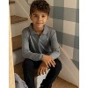 Memoi Boys Silky Soft Dri-Effect Moisture Wicking Long Sleeve Polo Shirt - 2 of 3