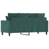 vidaXL 2-seater Sofa Dark Green Velvet (100% polyester) 2-Seater Durable - 4 of 4