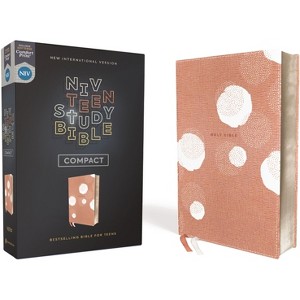 Niv, Teen Study Bible (for Life Issues You Face Every Day), Compact, Leathersoft, Peach, Comfort Print - by  Zondervan (Leather Bound) - 1 of 1