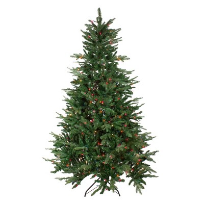 Vickerman 9' Pre-Lit Artificial Christmas Tree Grantwood Pine - Multi-Color Lights