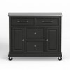 Glenwillow Home Kitchen Cart with Locking Casters - No-Tool Assembly - 3 of 4