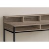 PAGED 47" L Computer Desk, Simple Modern Home Office Desk with 5 Cubbies and Long Desktop Shelf for Office, Study - 2 of 4