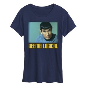 Women's - Star Trek - Spoc Seems Logical Short Sleeve Graphic T-Shirt - 1 of 4