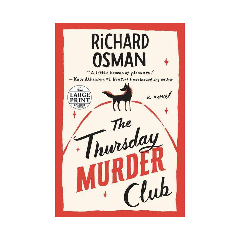 The Thursday Murder Club - (A Thursday Murder Club Mystery) Large Print by  Richard Osman (Paperback), 1 of 2