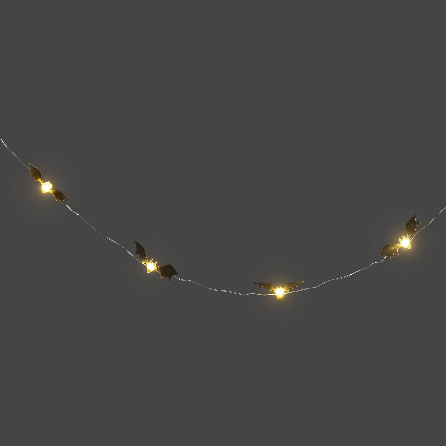 20ct Halloween LED Dewdrop Bat Novelty String Light - Hyde and EEK! Boutique™