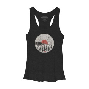 Women's Design By Humans Vinyl Nature Tunes By Maryedenoa Racerback Tank Top - 1 of 2