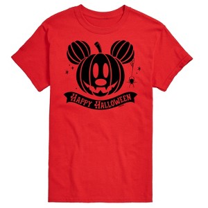 Men's - Disney - Mickey Pumpkin Short Sleeve Graphic T-Shirt - 1 of 4