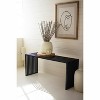 Antique Black Metal Bench Console 19" H – Entryway Accent Furniture by Kalalou - 4 of 4