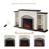 72" Farmhouse Fireplace With Mantel Entertainment Center - 2 of 4