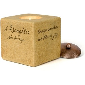 Pavilion Gift Company - Daughter - 3.5" Square - Candle Holders - 1 of 4