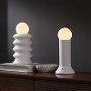 JONATHAN Y Soren 13" Modern Scandinavian Ceramic/Glass Geometric Integrated LED Table Lamp - 2 of 4