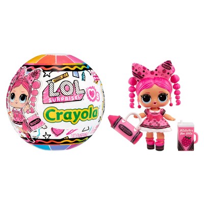 L.o.l. Surprise! Loves Crayola Tots With Collectible Doll, 7 Surprises,  Crayola Dolls : Target