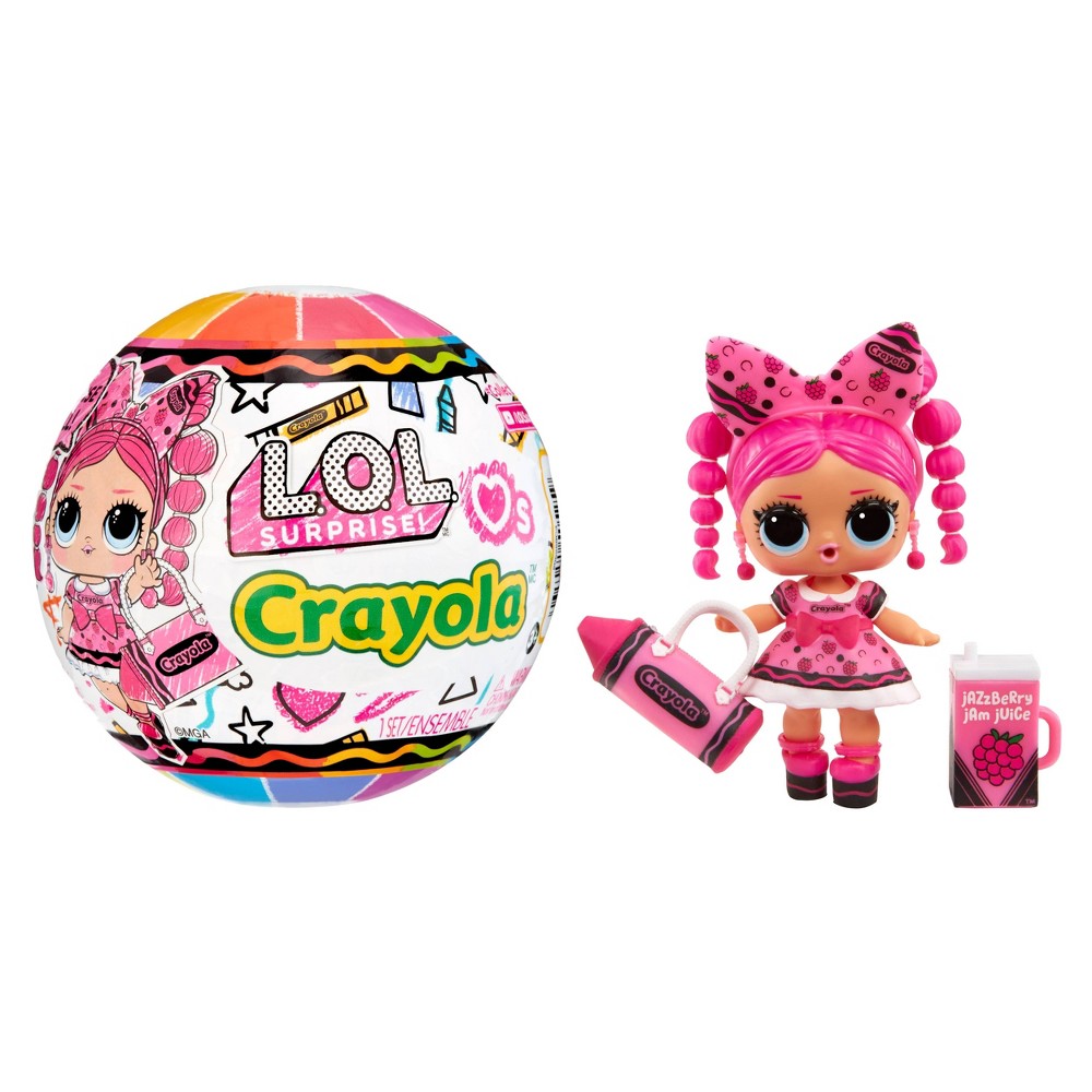 L.O.L. Surprise! Loves CRAYOLA Tots with Collectible Doll, 7 Surprises, Crayola Dolls