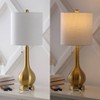 (Set of 2) 24" Tyler Gourd Iron LED Table Lamps with Pull-Chain with Dual USB Charging Port - JONATHAN Y - 3 of 4