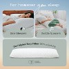 Coop Home Goods 20”x 54" Adjustable Memory Foam Body Pillow, Support Pillow - GREENGUARD Gold Certified - Lulltra Washable Cover - White (1 Pack) - image 4 of 4