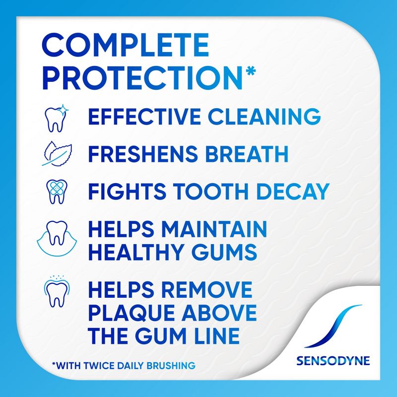 Sensodyne Complete Toothpaste - 3.4oz, 6 of 13
