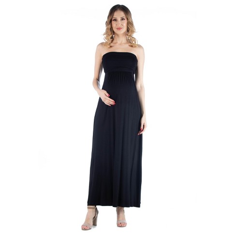 Sleeveless Empire Waist Maternity Maxi Dress-black-m : Target