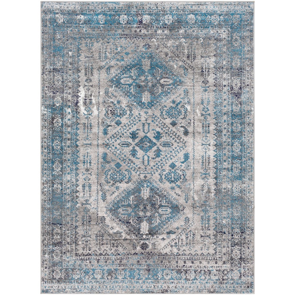 5'3inx5'3in Square Melissa Traditional Rugs Gray - Artistic Weavers