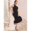 INSPIRE CHIC Women's One Shoulder Formal Sleeveless Cocktail Bodycon Fishtail Maxi Dresses - 2 of 4