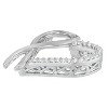 Haus of Brilliance Silver 1/4 cttw Round Cut Diamond Ribbon and Heart Accent Pendant Necklace - 2 of 4