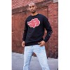Ripple Junction x Naruto Shippuden Men's Sweatshirt Anime Akatsuki Cloud with Anti-Village Symbols - 3 of 4