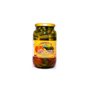 Zakuson Assorted Tomato & Pickles 33.8 fl oz - Gourmet Selection Of Delicious Tomato And Pickle Flavors - Perfect For Snacks, - 1 of 1