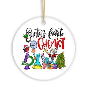 Santa’s Favorite Chemist Christmas Ornament, Chemistry Gift| OrnamentallyYou - 1 of 4