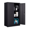 42" Metal Storage Cabinet with Locking Doors,Folding Filing Storage Cabinet with Adjustable Shelf,Lockable Storage Cabinet for Office Garage - 4 of 4
