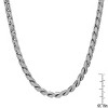 Steeltime Men's stainless steel fancy link necklace. Color Options: Silver, Gold, Oxidized - 3 of 4