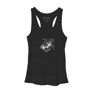Women's Design By Humans Halloween theme T-shirt.Spider web By bambino Racerback Tank Top - 1 of 3