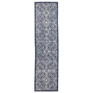 Liora Manne Carmel  Indoor/Outdoor Rug  Navy.. - 1 of 4