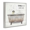 Stupell Industries Happiness is a Bubble Bath Duckling Framed Giclee Art, Gray, 20" x 16" - 2 of 4