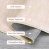 Runner Rug for Bedside Machine Washable Non-Slip Low Pile Accent Carpet Modern Abstract Rug No-Shedding Hallway Indoor Carpet - 4 of 4