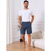 INSPIRE CHIC Men's Summer Lounge Elastic Waist Casual Plaid Sleep Shorts - 2 of 4