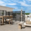 Lirago 72 in Galvanized Metal Garden Privacy Screen & Fence - 4 of 4