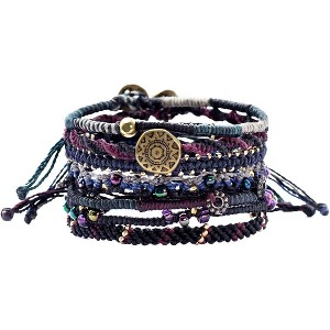 Boho Braided Bead Bracelets, Stackable Waterproof Jewelry, Fair Trade Handmade Gifts for Women & Men - 1 of 4