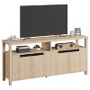 Farmhouse TV Stand for 75/80 Inch TVs, Long Entertainment Center w/ Storage Drawer &OpenShelf, Television Consoles Stands for living room - 2 of 4