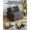 3-in-1 Folding Sofa Bed, Convertible Sleeper with Pillow & Back Support, Compact Floor Lounge for Living Room, Bedroom, Guest Room - 3 of 4