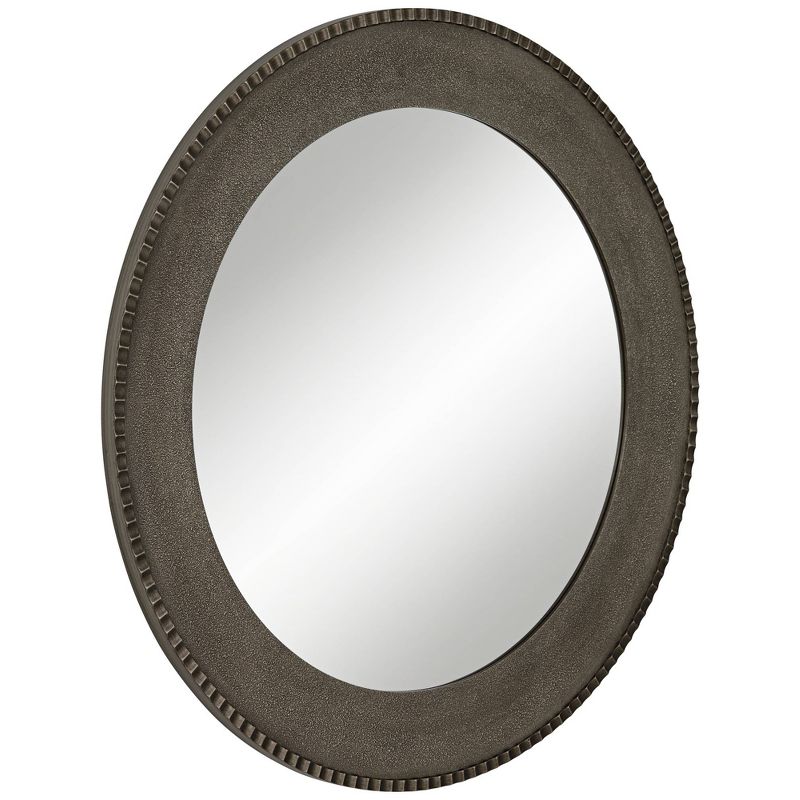 Uttermost Empire Matte Metallic Silver 34" Round Wall Mirror, 5 of 8