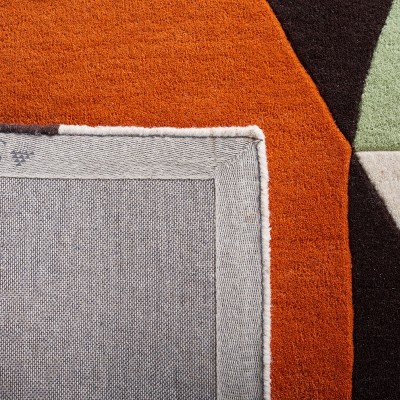 Safavieh 8' x 10' Green and Brown Hand-Tufted Wool Area Rug