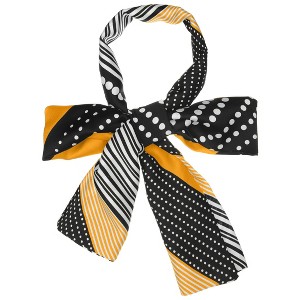 Allegra K Women's Polka Dot Long Skinny Double-Sided Scarf 57.87*5.12"(L*W) - 1 of 4