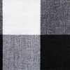 72" x 14" Cotton Buffalo Check Table Runner Black - Design Imports - 3 of 4