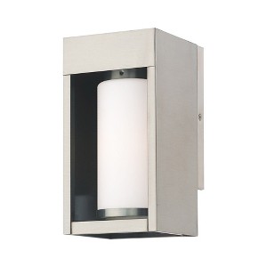 Livex Lighting Bleecker 1 - Light Wall Light in  Brushed Nickel - 1 of 2