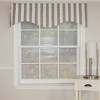 Awning Style Stripe Design 3" Rod Pocket Valance 50" x 17" Gray by RLF Home - 2 of 4