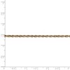 Black Bow Jewelry 2.5mm, 14k Yellow Gold Light Diamond Cut Rope Chain Anklet - 4 of 4