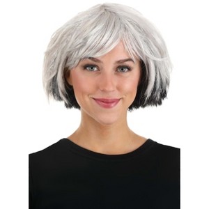 HalloweenCostumes.com One Size Fits Most  Women  PJ Masks Luna Adult Wig, Black/Gray - 1 of 4
