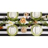 Dii Black Cabana Stripe Print Outdoor Tablecloth 60 Round - 4 of 4