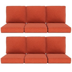 Buenhomino Outdoor Patio Chair Cushions Set, Olefin Fabric Weather-Resistant Outdoor Cushion with zipper - 1 of 4