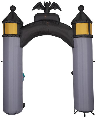 Nightmare Before Christmas Inflatable Halloween Town Archway, 8.5 ft Tall, Gray